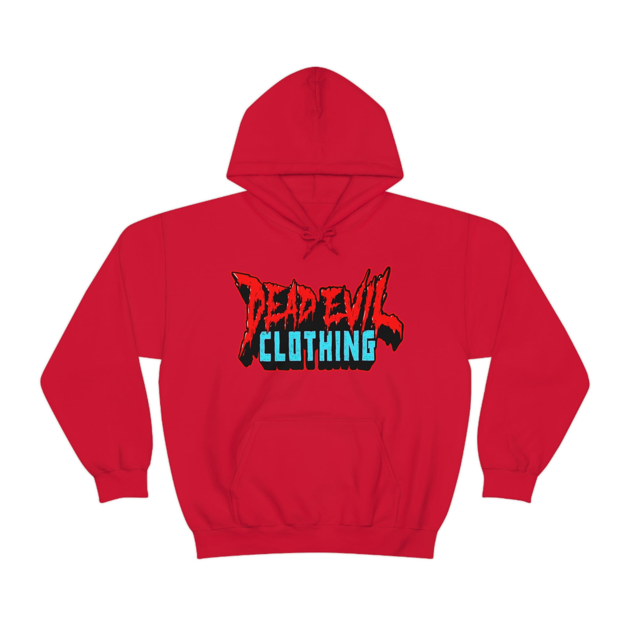 Classic Logo Hoodie red front view